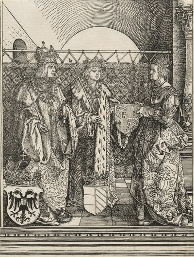 Filippos Kauniin kihla Jeanne Kastilialaisen kanssa, 1515. tekijältä Albrecht Dürer