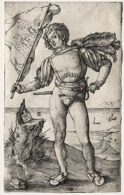 Burgundin standardikantaja tekijältä Albrecht Dürer
