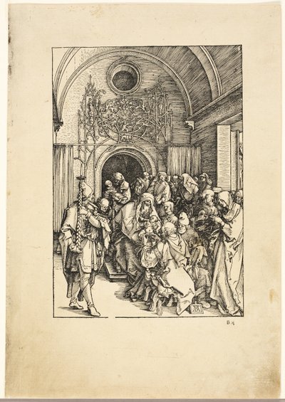Kristuksen ympärileikkaus Neitsyen elämästä tekijältä Albrecht Dürer