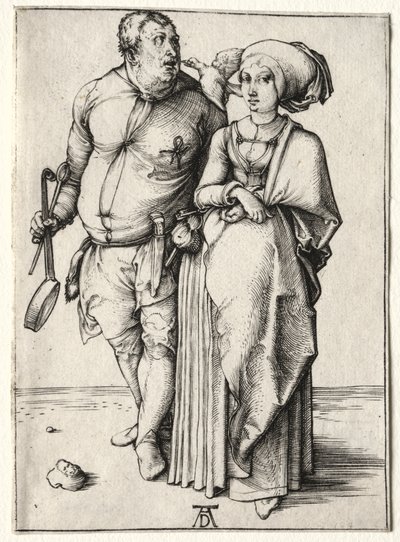 Kokki ja hänen vaimonsa tekijältä Albrecht Dürer