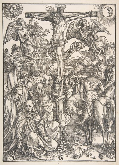 Ristiinnaulitseminen, teoksesta The Large Passion.n.d. tekijältä Albrecht Dürer