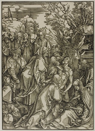 The Deposition, teoksesta The Large Passion tekijältä Albrecht Dürer