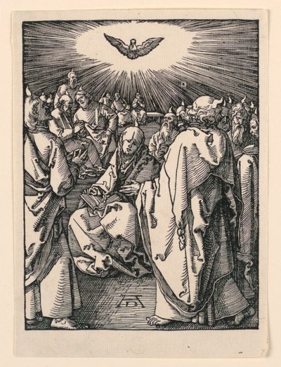 Pyhän Hengen laskeutuminen (helluntai), The Little Passion -sarjasta tekijältä Albrecht Dürer