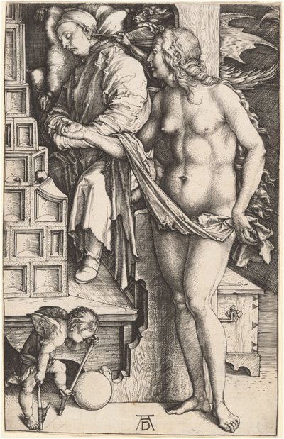 Lääkärin unelma (Laiskan kiusaus) tekijältä Albrecht Dürer