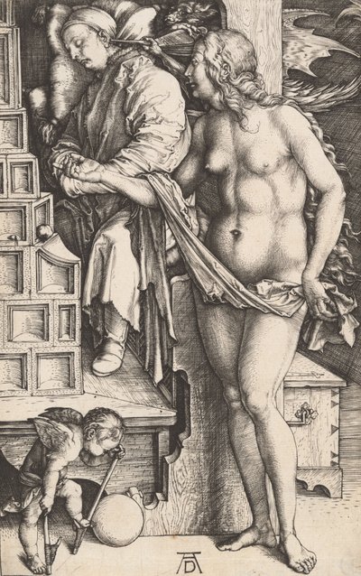 Tohtorin unelma Hoidon kiusaus, 14981499. tekijältä Albrecht Dürer