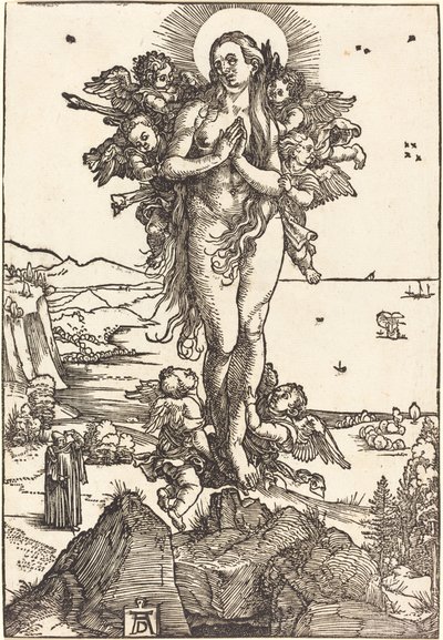 Pyhän Maria Magdaleenan kohottaminen tekijältä Albrecht Dürer