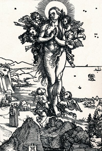 Pyhän Maria Magdaleenan kohotus, 1500 1906 tekijältä Albrecht Dürer