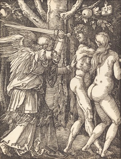 Karkotus paratiisista, 1510. tekijältä Albrecht Dürer