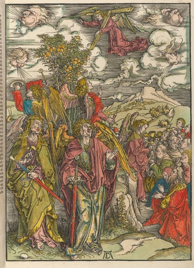 Neljä enkeliä, jotka pitävät tuulia hallussaan tekijältä Albrecht Dürer