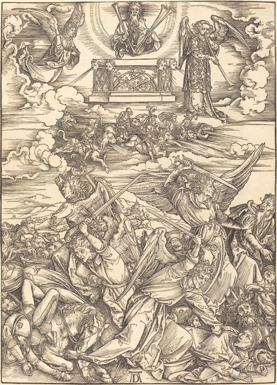 Neljä kostavaa enkeliä tekijältä Albrecht Dürer