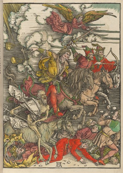 Neljä ratsumiestä, elokuvasta Maailmanloppu tekijältä Albrecht Dürer
