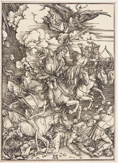 Apokalypsin neljä ratsumiestä tekijältä Albrecht Dürer