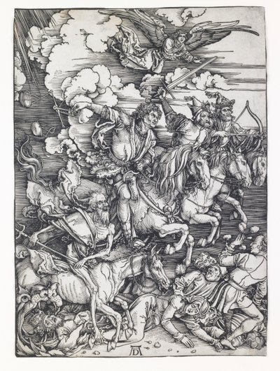 Apokalypsin neljä ratsumiestä tekijältä Albrecht Dürer