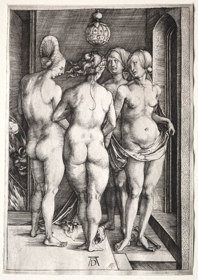 Neljä noitaa (neljä alastomia naista) tekijältä Albrecht Dürer