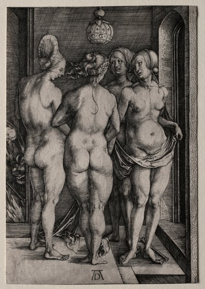 Neljä noitaa (neljä alastomia naista) tekijältä Albrecht Dürer