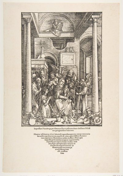 The Glorification of the Virgin, The Life of the Virgin, latinalainen painos, 1511, 1511. tekijältä Albrecht Dürer