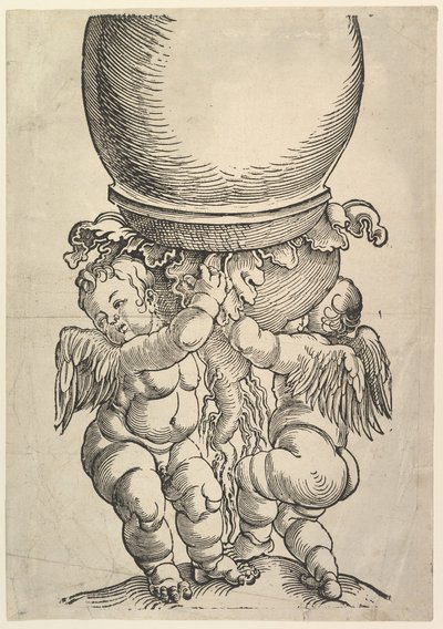 Suuren pylvään pohjalohko, 1517. tekijältä Albrecht Dürer