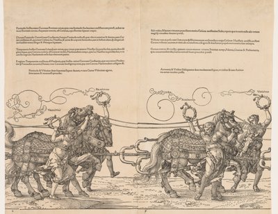 Keisari Maximilianin suuri voittoauto, 1523. tekijältä Albrecht Dürer