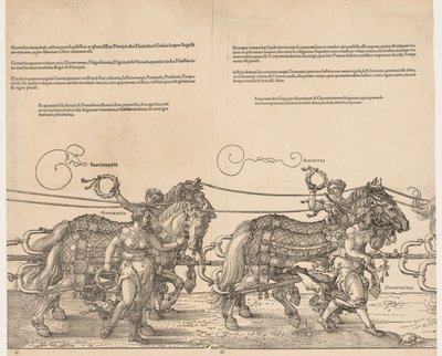 Keisari Maximilianin suuri voittoauto, 1523. tekijältä Albrecht Dürer