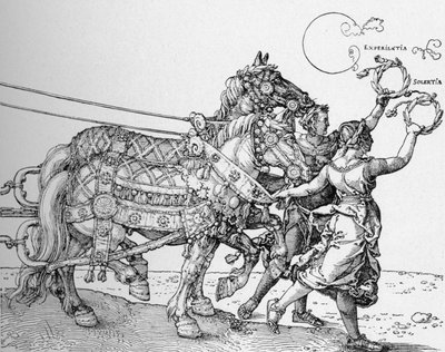 Keisari Maximilianin suuri voittovaunu, 1523, 1906 tekijältä Albrecht Dürer