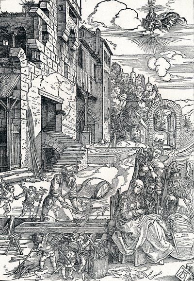 Pyhä perhe Egyptissä, c1501-1502, 1906 tekijältä Albrecht Dürer