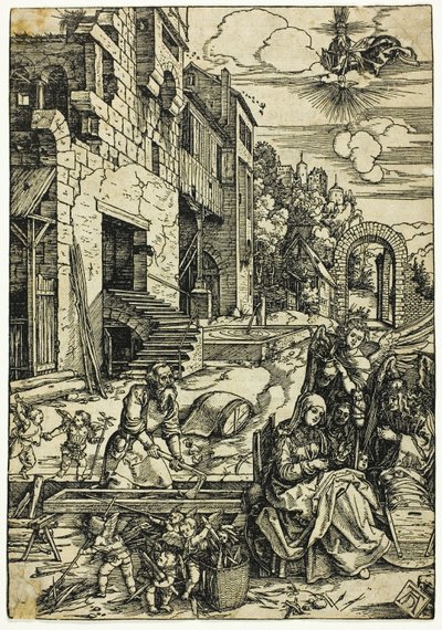 Pyhä perhe Egyptissä, Neitsyen elämästä tekijältä Albrecht Dürer