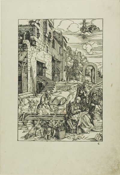 Pyhä perhe Egyptissä, Neitsyen elämästä tekijältä Albrecht Dürer