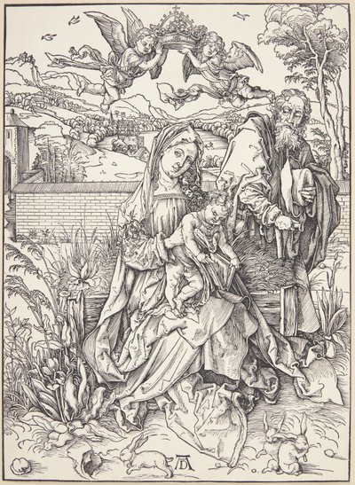 La Sagrada Família amb tres haresfinnish tekijältä Albrecht Dürer