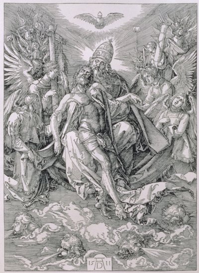 Pyhä Kolminaisuus, pub. 1511 tekijältä Albrecht Dürer