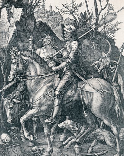 Ritari, kuolema ja paholainen, 1513 1906 tekijältä Albrecht Dürer