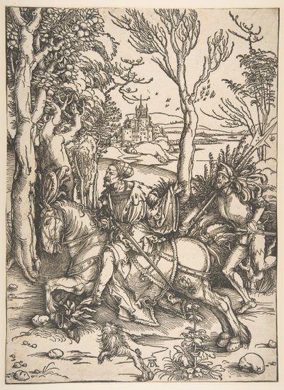 Ritari ja Man-at-Arms.n.d. tekijältä Albrecht Dürer