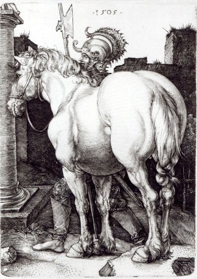 Suuri hevonen, 1509 tekijältä Albrecht Dürer