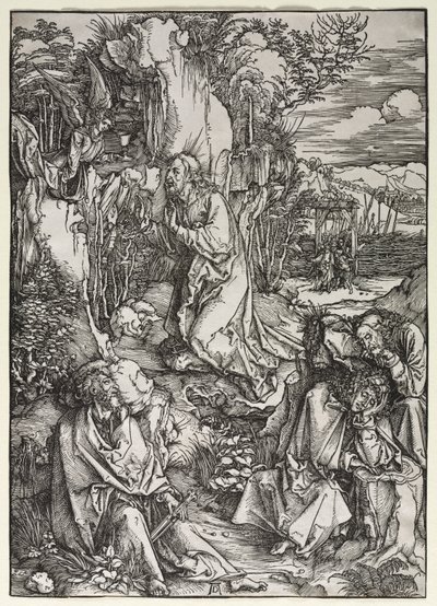 Suuri kärsimys: Kristus Öljymäellä tekijältä Albrecht Dürer