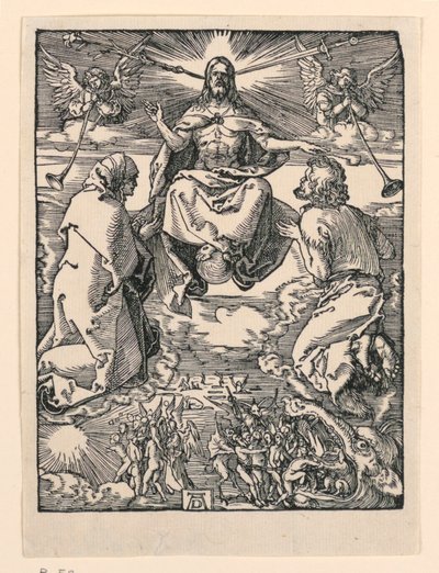 Viimeinen tuomio, The Little Passion -sarjasta tekijältä Albrecht Dürer