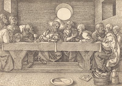 Viimeinen ehtoollinen, 1523. tekijältä Albrecht Dürer