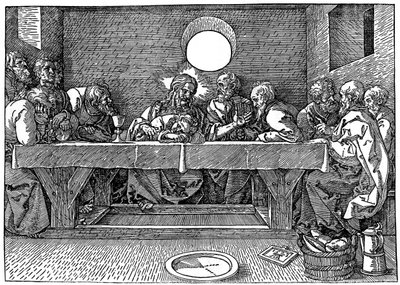 Viimeinen ehtoollinen, 1523, 1936 tekijältä Albrecht Dürer