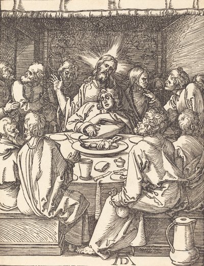 Viimeinen ehtoollinen, luultavasti n. 15091510. tekijältä Albrecht Dürer