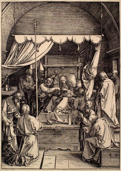 Neitsyt Marian elämä: Neitsyt Marian kuolema tekijältä Albrecht Dürer