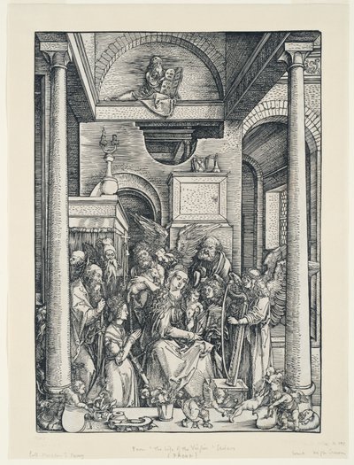 Neitsyt Marian elämä: Neitsyt Marian kirkastaminen tekijältä Albrecht Dürer