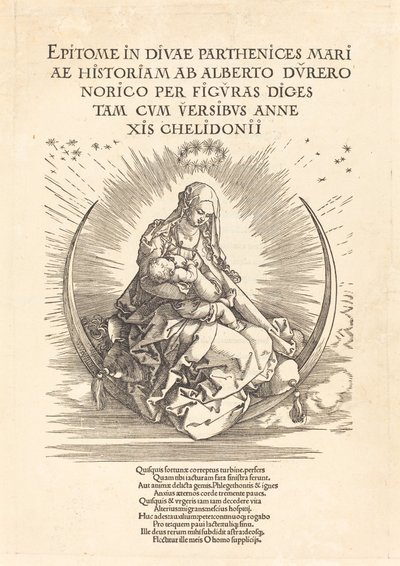 Madonna puolikuussa tekijältä Albrecht Dürer