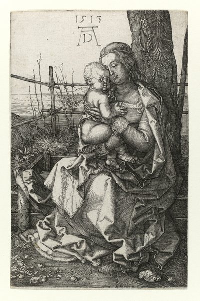 Madonna istuu lähellä puuta, 1513 tekijältä Albrecht Dürer