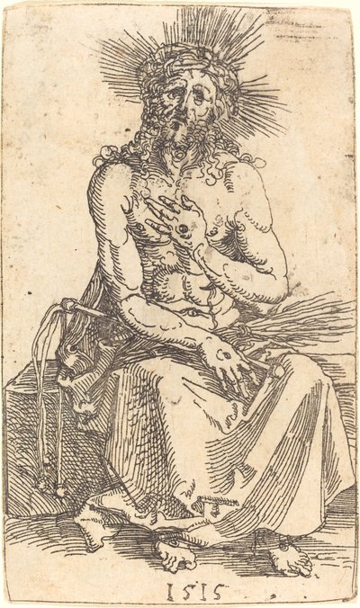 Surujen mies istuu tekijältä Albrecht Dürer