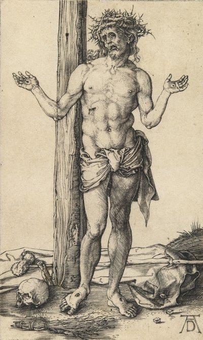 Surujen mies kädet ojennettuina, n. 1500. tekijältä Albrecht Dürer