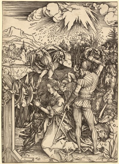 Pyhän Katariinan marttyyrikuolema tekijältä Albrecht Dürer