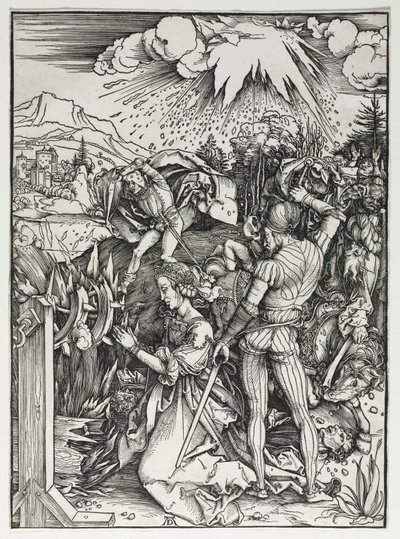 Pyhän Katariina Aleksandrialaisen marttyyrikuolema tekijältä Albrecht Dürer