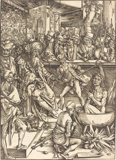 Pyhän Johanneksen marttyyrikuolema tekijältä Albrecht Dürer