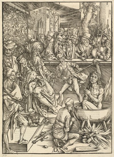 Pyhän Johanneksen marttyyrikuolema tekijältä Albrecht Dürer
