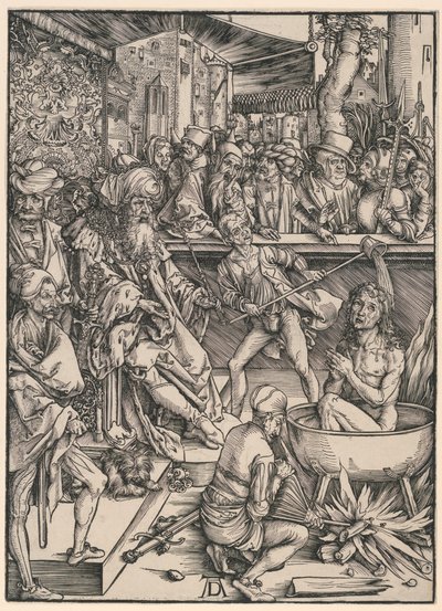 Pyhän Johanneksen marttyyrikuolema, The Apocalypse tekijältä Albrecht Dürer