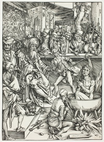 Pyhän Johanneksen marttyyrikuolema, The Apocalypse tekijältä Albrecht Dürer