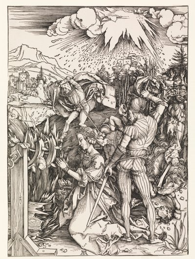 Pyhän Katariinan marttyyrikuolema tekijältä Albrecht Dürer